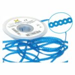 Morelli Cadena Elástica Corta Azul Cristal 1.5Mts