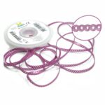 Morelli Cadena Elástica Corta Purpura Metalizado 1.5Mts