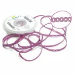 Morelli Cadena Elástica Corta Purpura Metalizado 1.5Mts