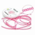 Morelli Cadena Elástica Corta Rosa Bebe 1.5Mts