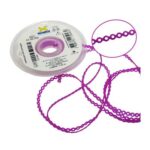 Morelli Cadena Elástica Mediana Uva Cristal 1.5Mts