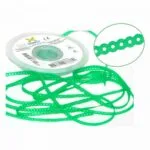 Morelli Cadena Elástica Corta Verde Cristal 1.5Mts