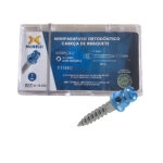 Microtornillo Interradicular de Titanio Cabeza de Bracket (Sentido Horario) longitud 8 mm, transmisión 1mm, Ø1.5 mm (1 Unidad)