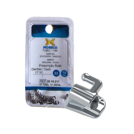 Morelli Tubos Simples para Soldar Roth 0,022" Diente 16 o 17 (10 Unidades)