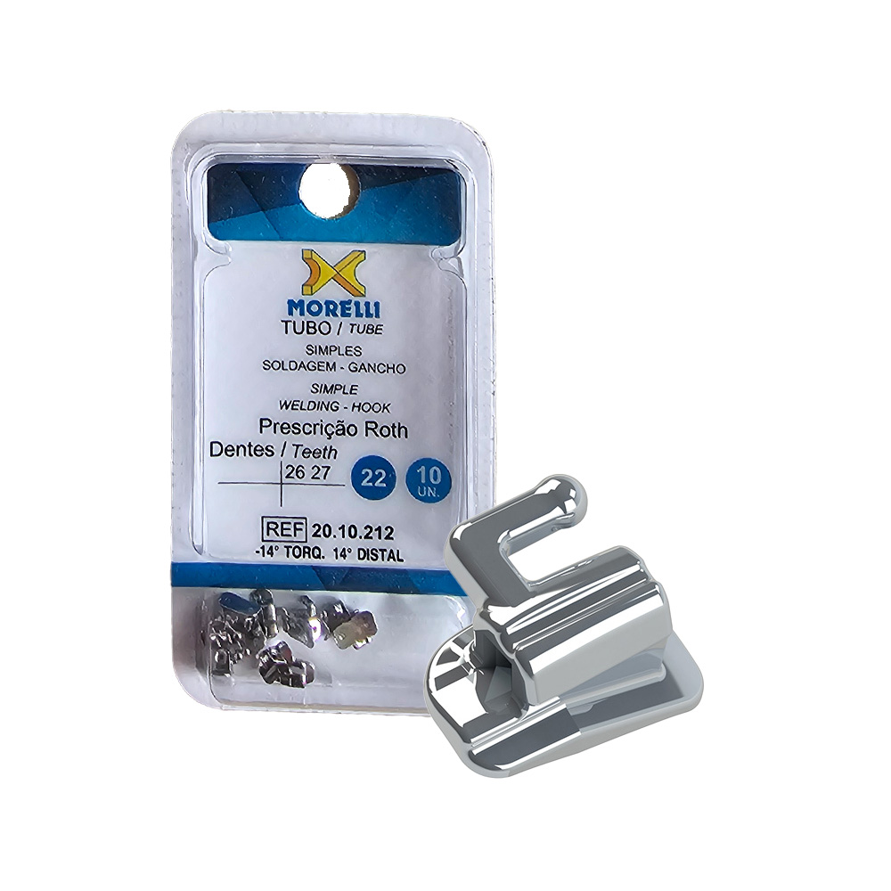 Tubo Simple para soldar 26 27 Morelli Tubos Simples para Soldar Roth 0,022" Diente 26 o 27 (10 Unidades) - Imagen 1