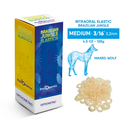 Orthometric Caja Elásticas Intraorales Ø 3/16" Medio 120G (50 Sobres) (5000 Unidades)