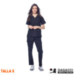 Dagacci Poly-Cotton Color Negro Talla S Unisex