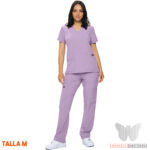 Monarch Uniforms Two-Way Color Lila/Lavanda Talla M (12 Bolsillos)