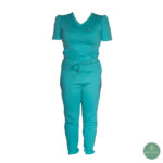 Olevo Poliamida Modelo Luisa, Manga Princesa, Cuello en V, Aquamarina Talla M - Imagen 2