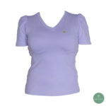 Olevo Poliamida Modelo Luisa, Manga Princesa, Cuello en V, Lila Talla S - Imagen 4