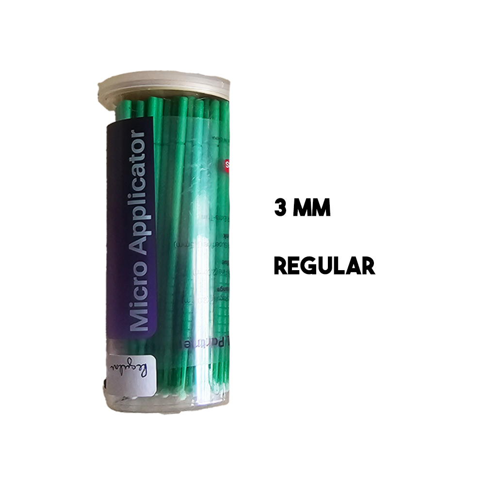verde regular Micro Brush Regular Verde 3mm (100 Unidades) - Imagen 1