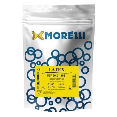 Morelli elásticas intraorales Ø 1/4 Leve 70g 1000 unidades